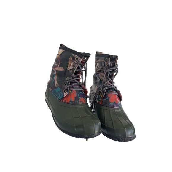 Sakroots peace love happiness duck boot size 6 - Picture 5 of 9
